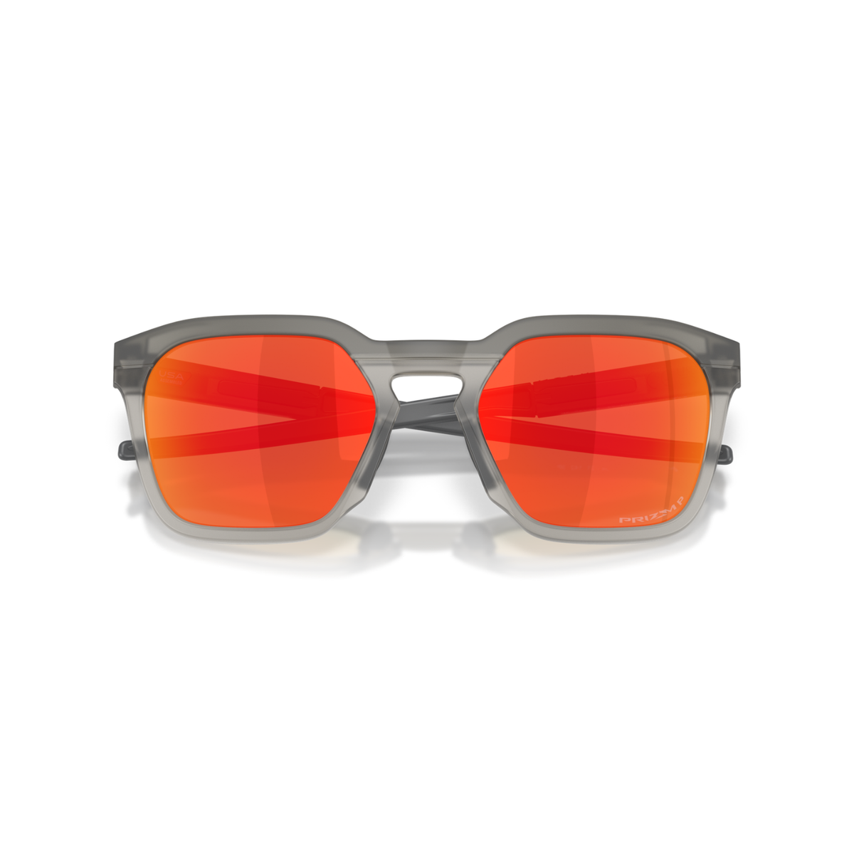 Oakley HSTN SQ 2.0 Sunglasses - Matte Grey Smoke W/ Prizm Ruby Polarized Lenses