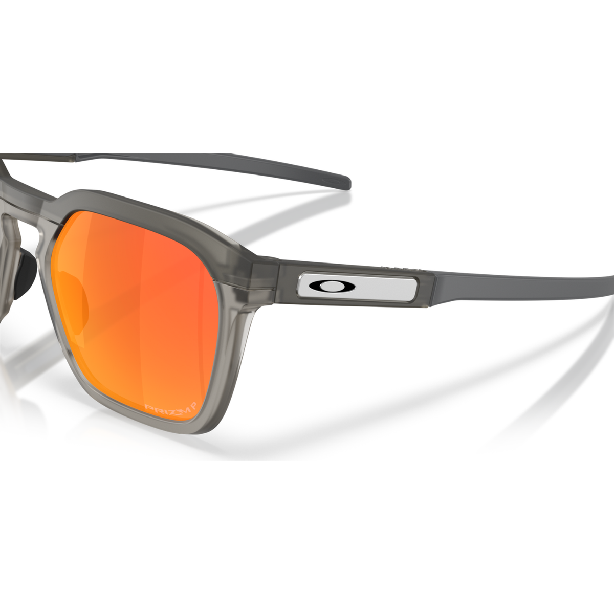 Oakley HSTN SQ 2.0 Sunglasses - Matte Grey Smoke W/ Prizm Ruby Polarized Lenses