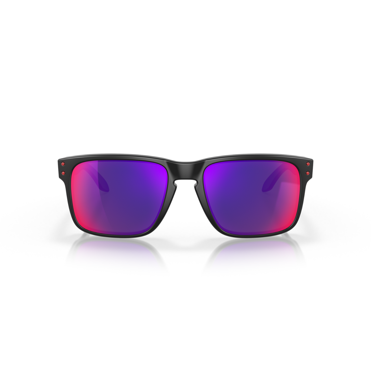 Oakley Holbrook Sunglasses Matte Black W/ Positive Red Iridum Lenses