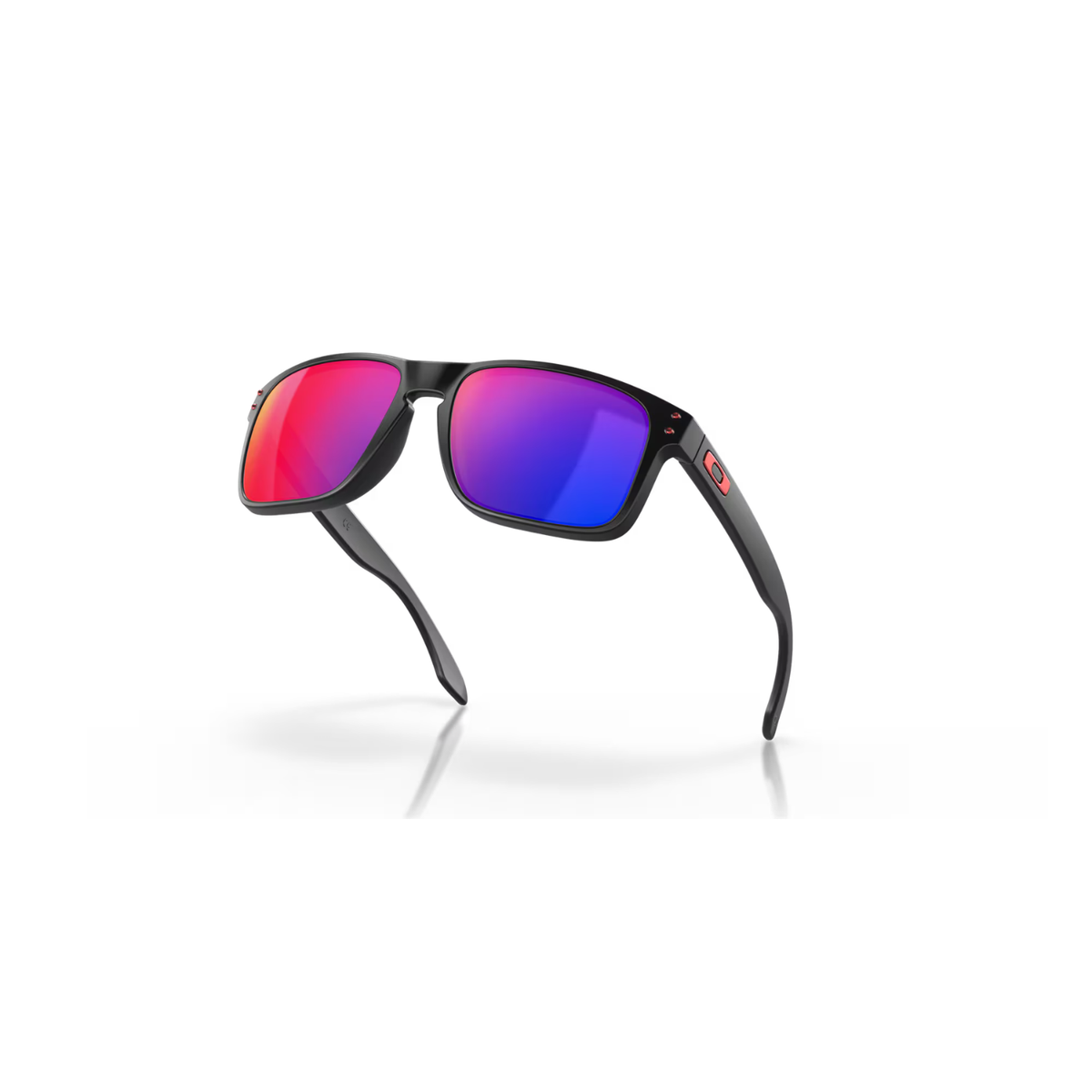 Oakley Holbrook Sunglasses Matte Black W/ Positive Red Iridum Lenses