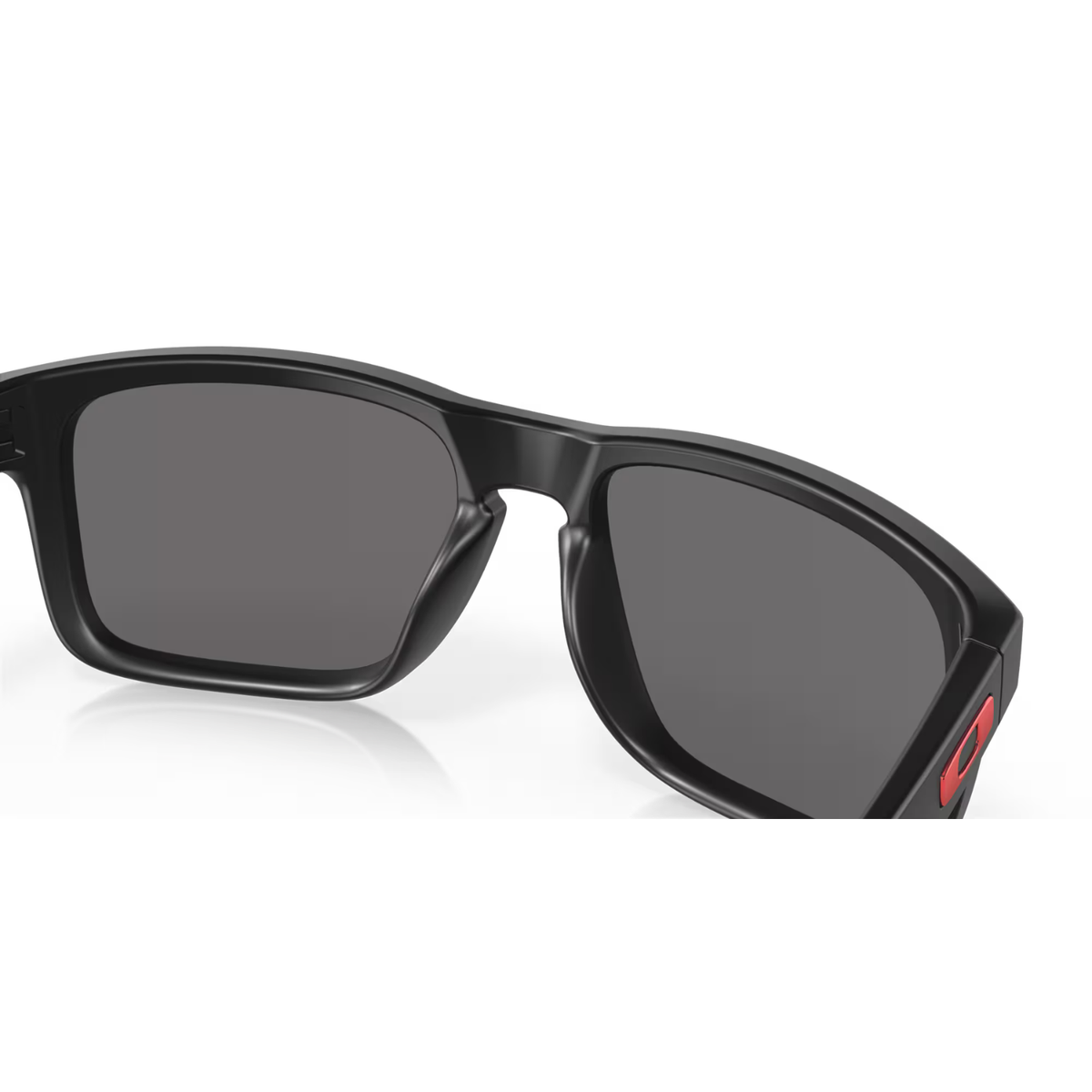 Oakley Holbrook Sunglasses Matte Black W/ Positive Red Iridum Lenses
