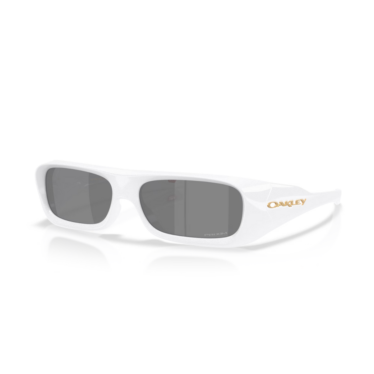 Oakley Permian Sunglasses Pearl White Frame W/ Prizm Black Lens