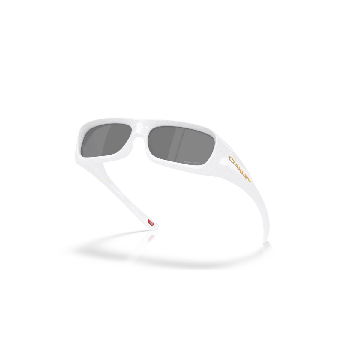 Oakley Permian Sunglasses Pearl White Frame W/ Prizm Black Lens
