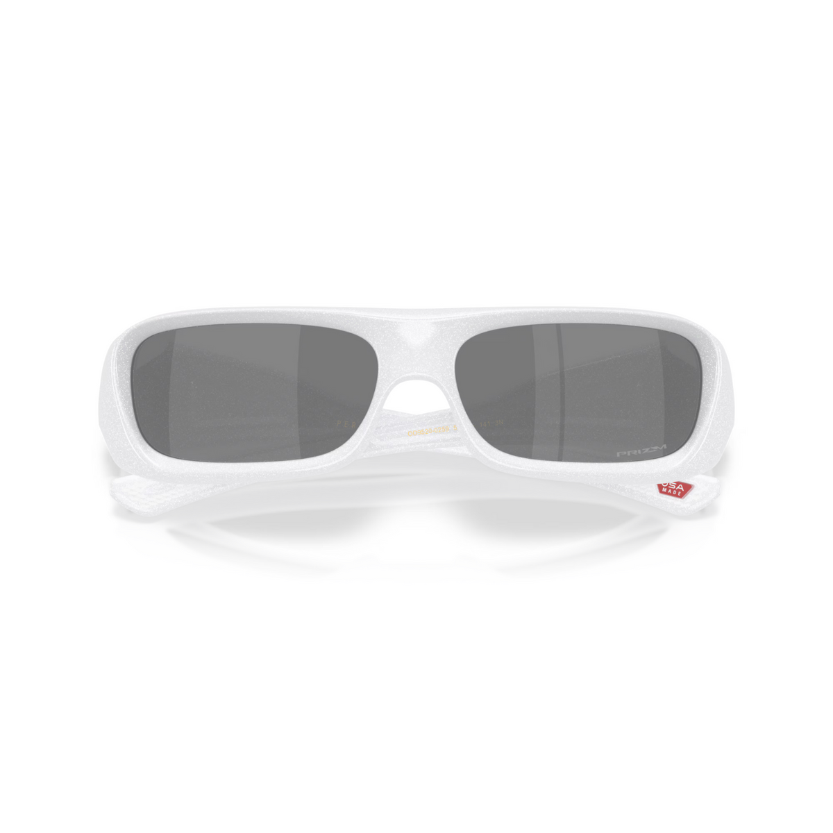 Oakley Permian Sunglasses Pearl White Frame W/ Prizm Black Lens