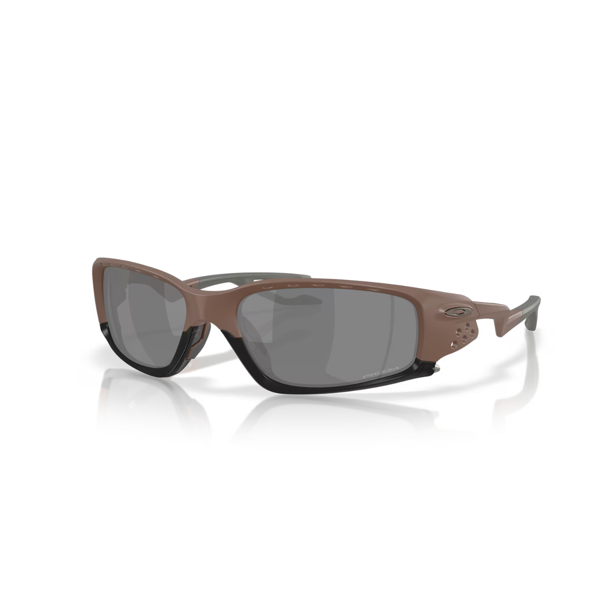 Oakley Plantaris SQ Sunglasses Matte Mahogany W/ Prizm Black Lenses