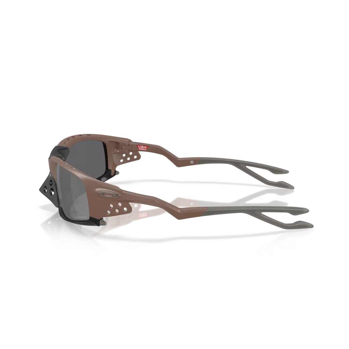Oakley Plantaris SQ Sunglasses Matte Mahogany W/ Prizm Black Lenses