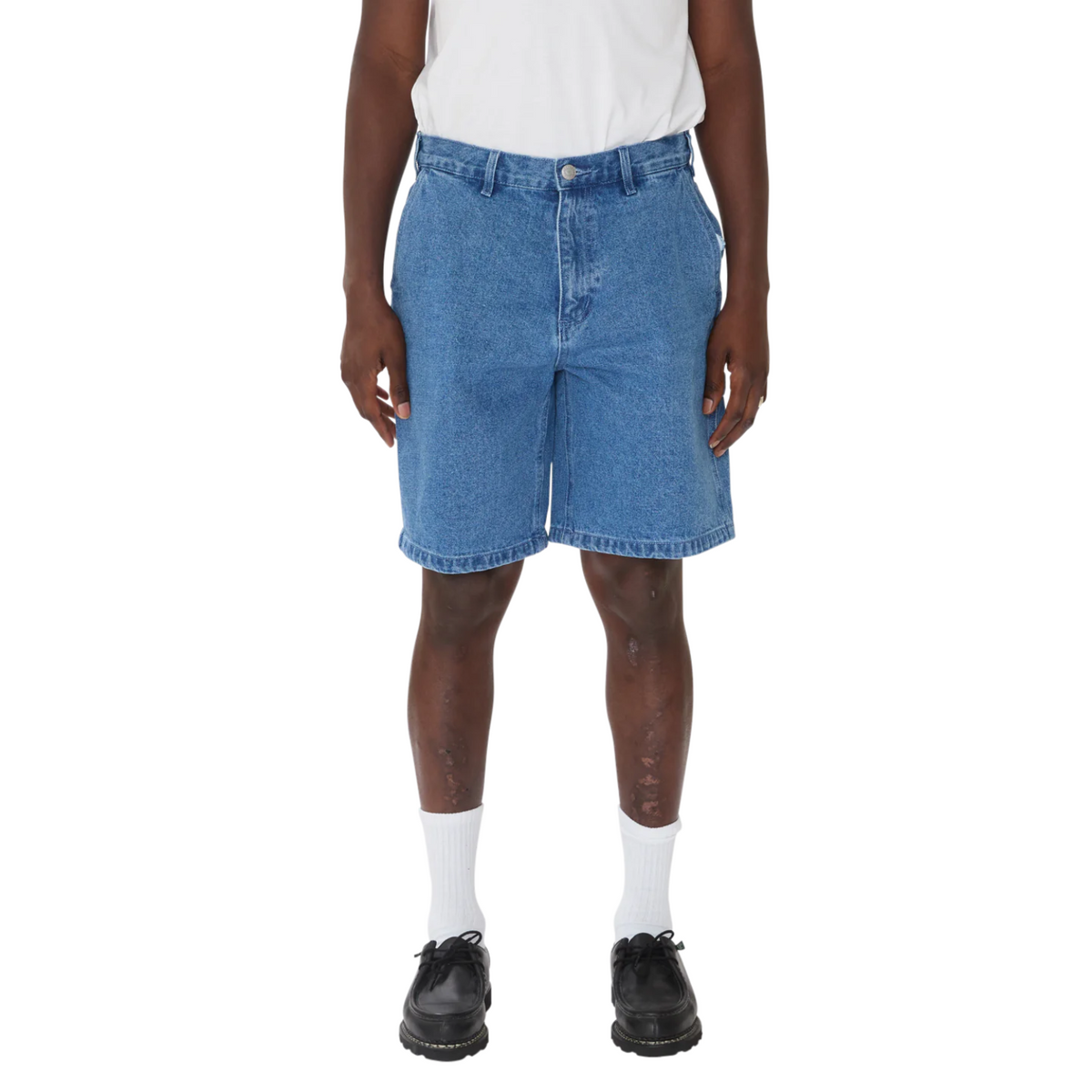 Obey Bigwig Baggy Denim Short Light Indigo