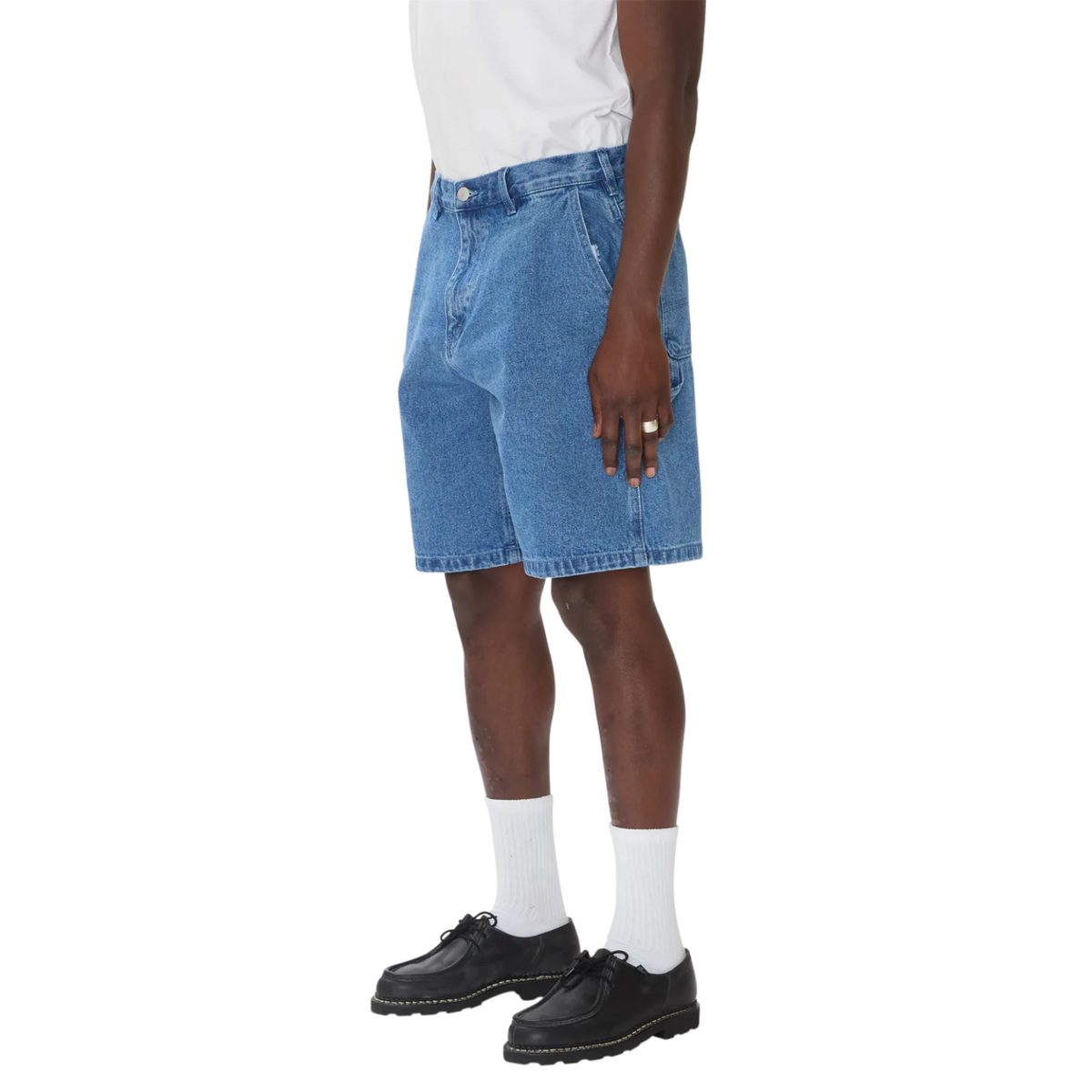 Obey Bigwig Baggy Denim Short Light Indigo