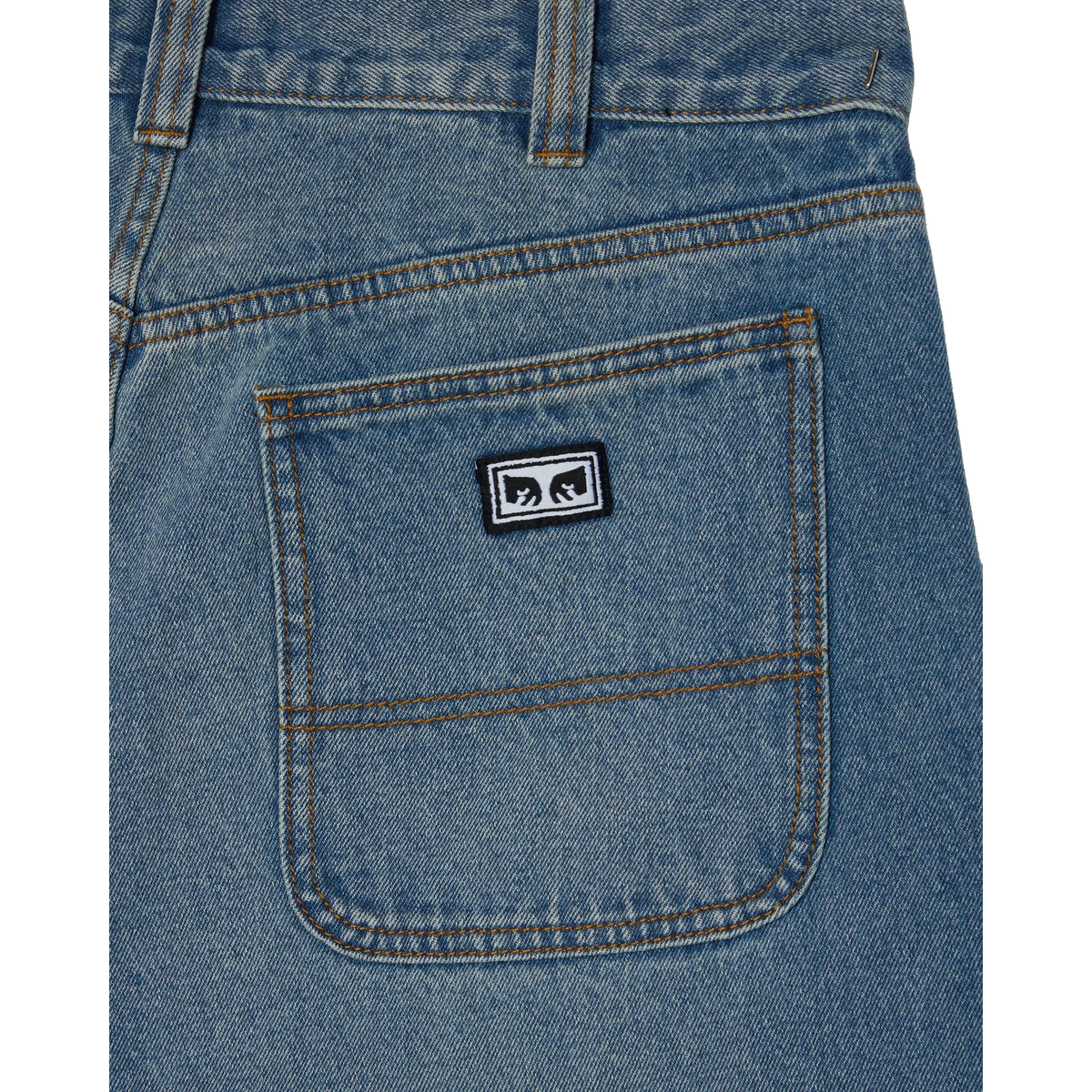 Obey Bigwig Carpenter Utility Denim Paint Splatter Wash