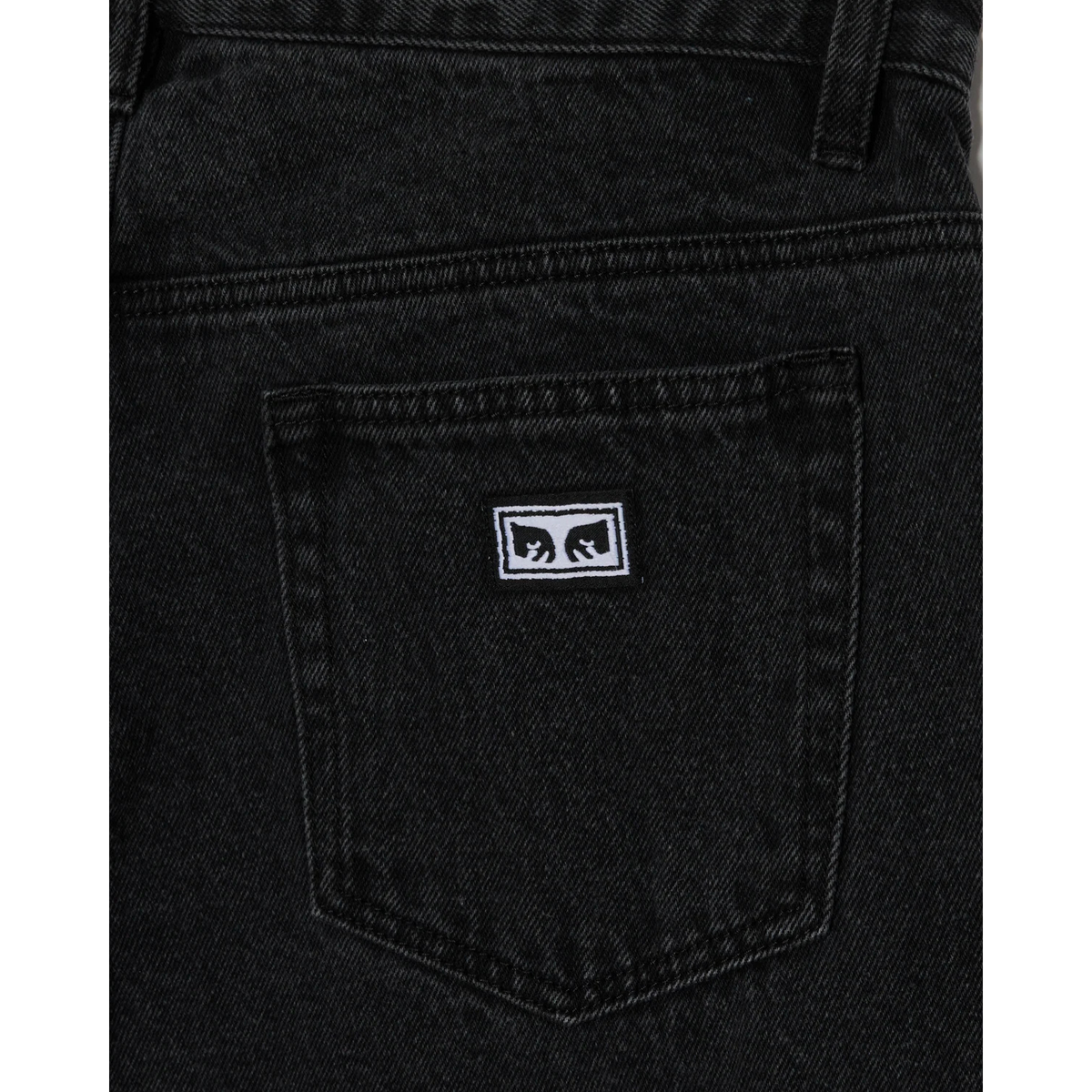 Obey Boxcar Straight Leg Denim Faded Black