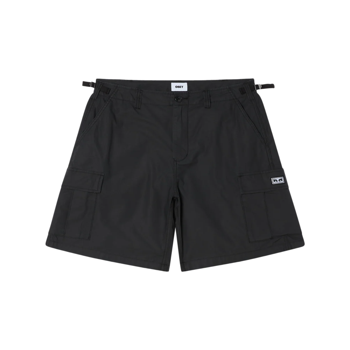 Obey Classic Cargo Short Black Faded Wash