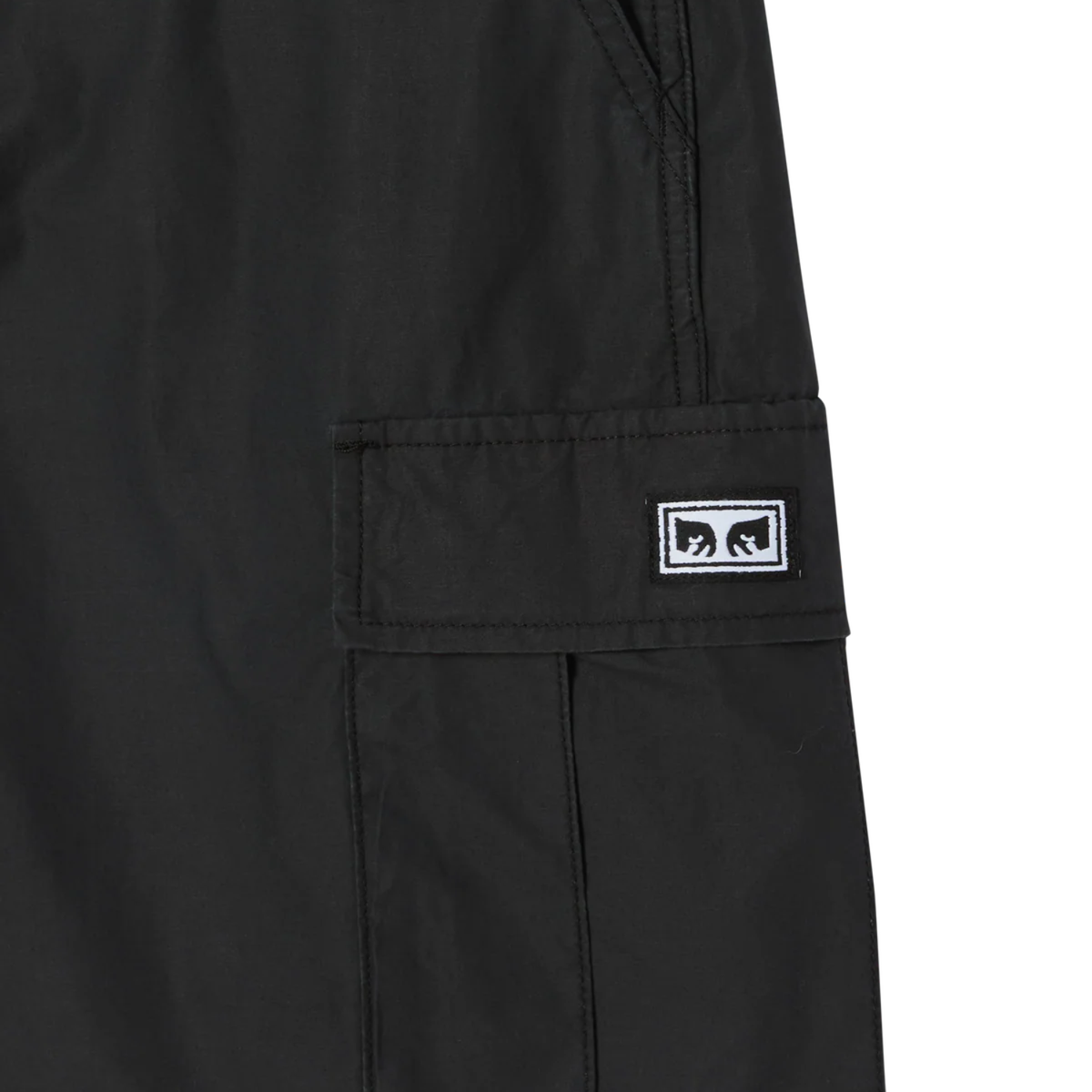 Obey Classic Cargo Short Black Faded Wash
