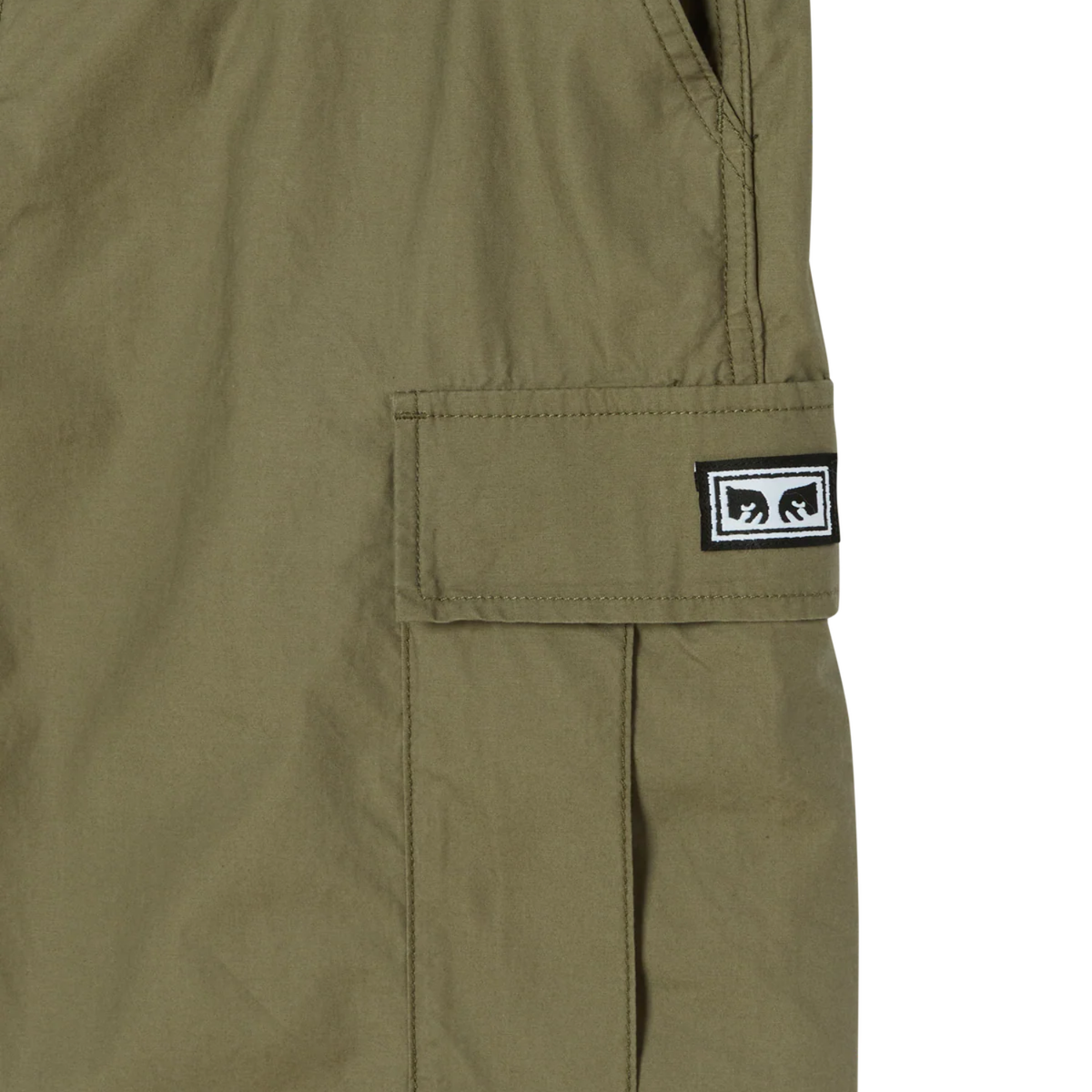 Obey Classic Cargo Short Smokey Olive Faded Wash 