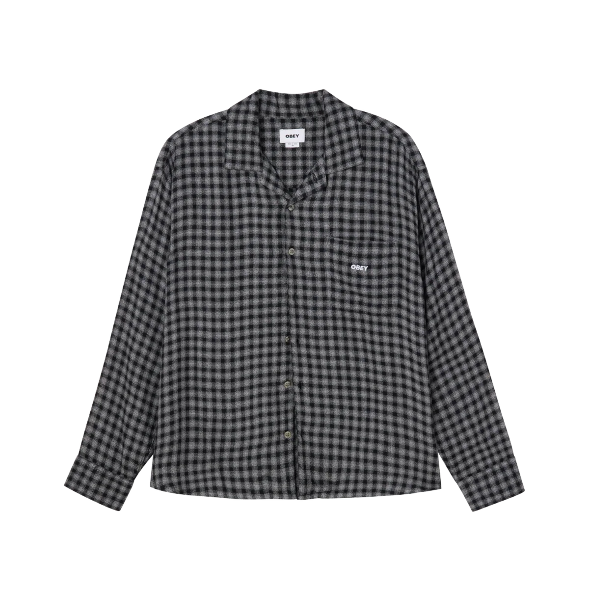 Obey Flynn Woven LS Black Multi 