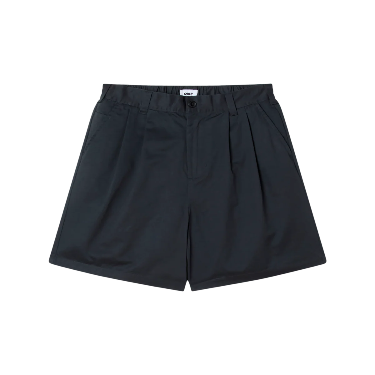 Obey Foster Pleated Short Black