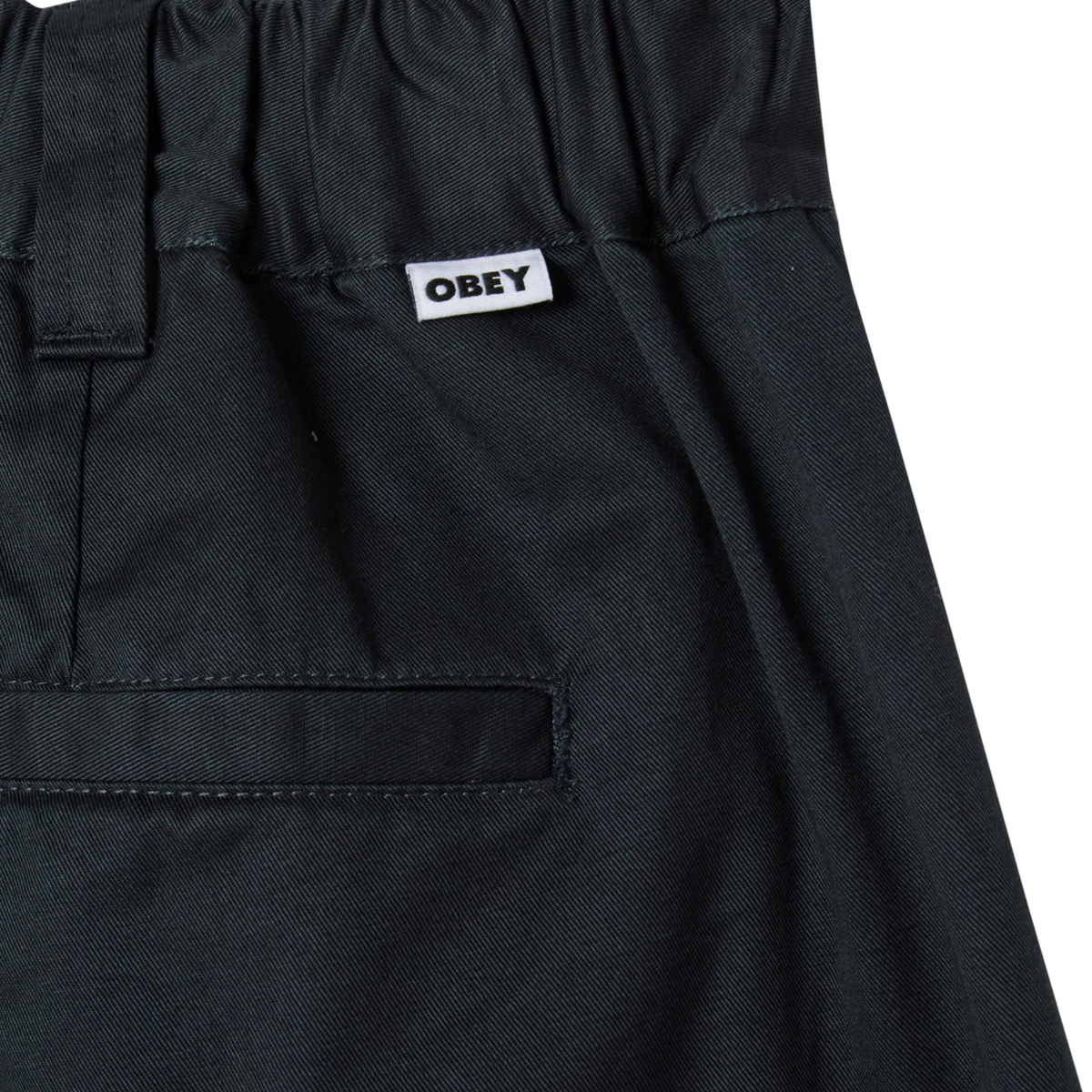 Obey Foster Pleated Short Black