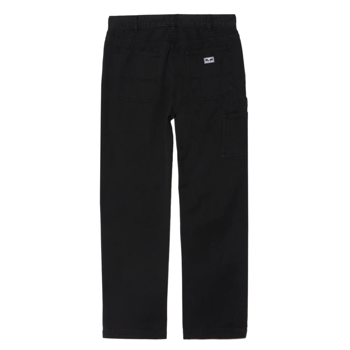 Obey Hardwork Carpenter Denim Pant Black Faded Wash