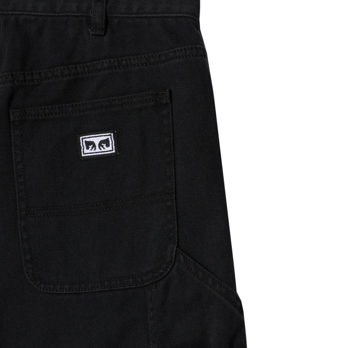 Obey Hardwork Carpenter Denim Pant Black Faded Wash