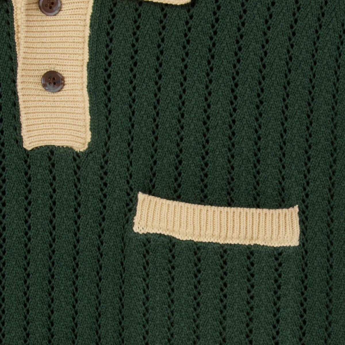 Obey Jasper Polo Sweater Pine Needle Multi