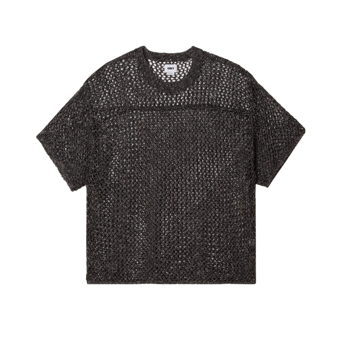 Obey Larry Football Sweater Navy Multi