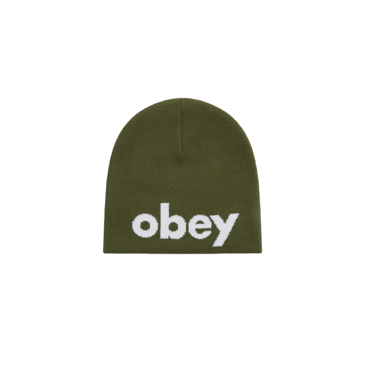 Obey Lowercase Beanie Bronze Green 