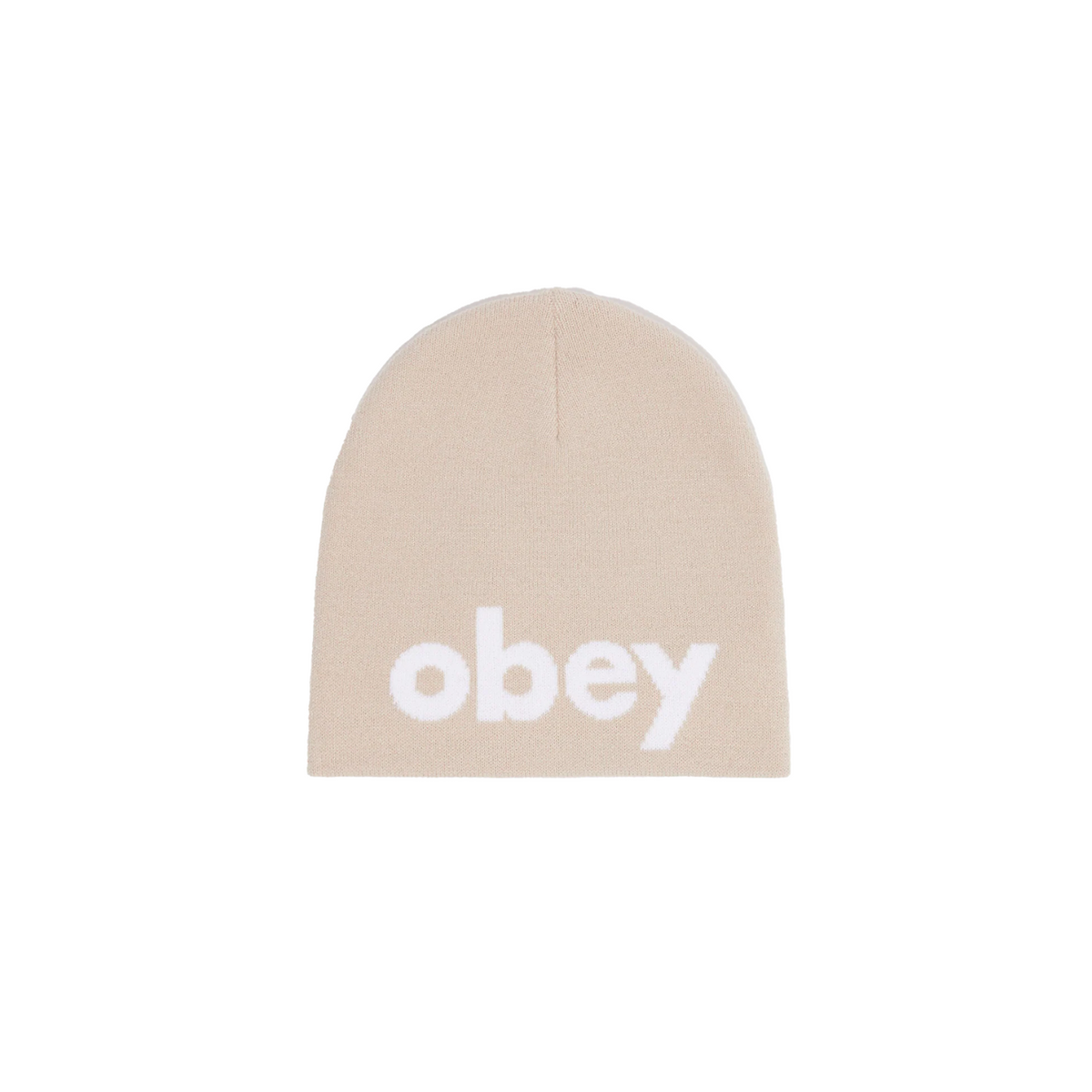 Obey Lowercase Beanie Silver Grey