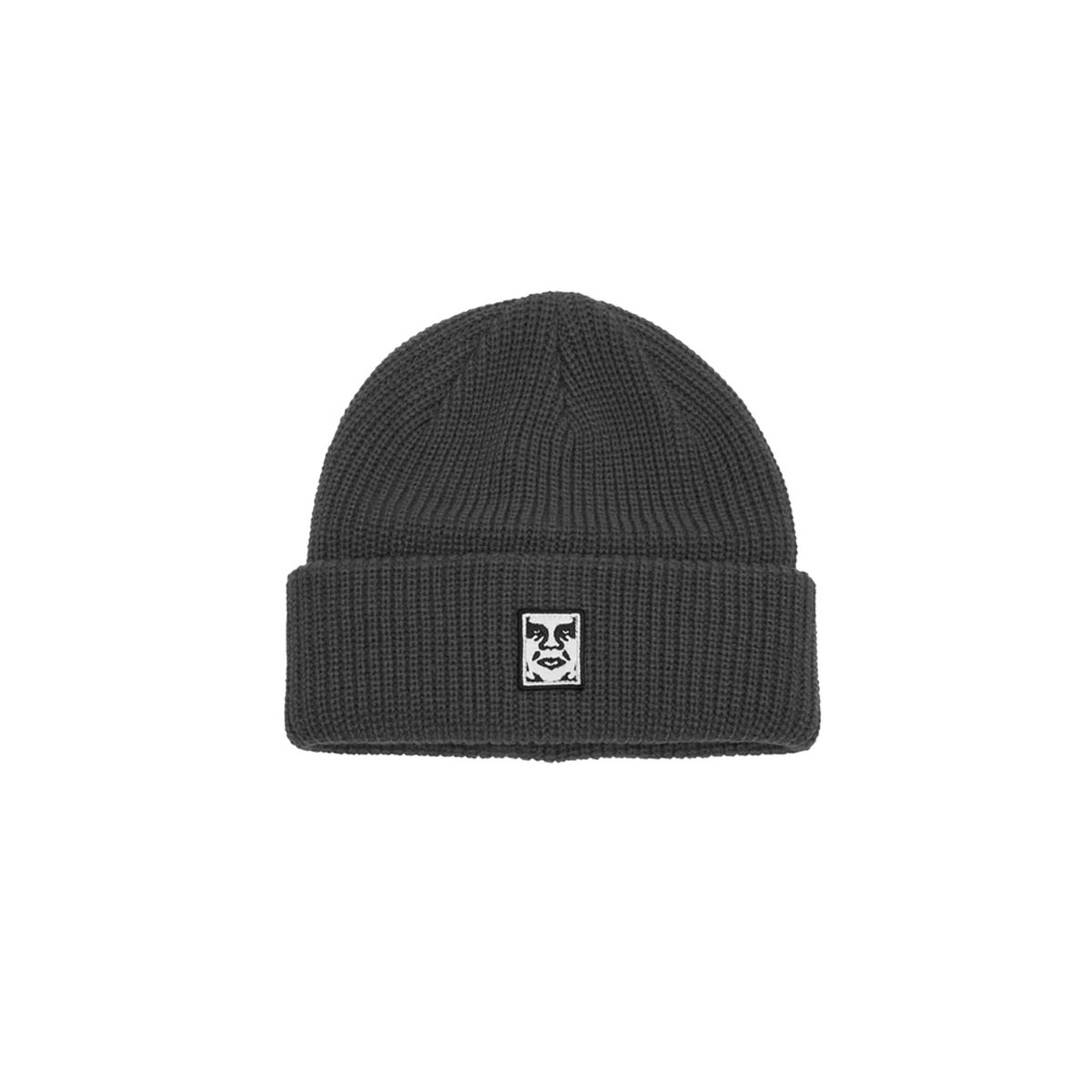 Obey Mid Icon Patch Cuff Beanie Black