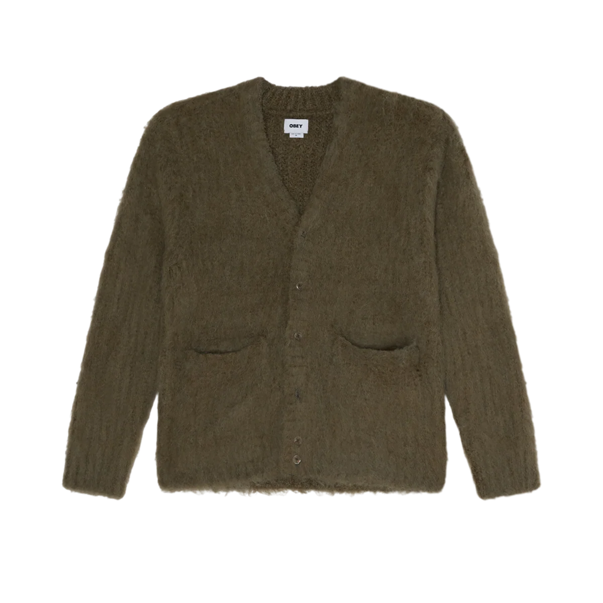 Obey Patron Cardigan Tea Leaf