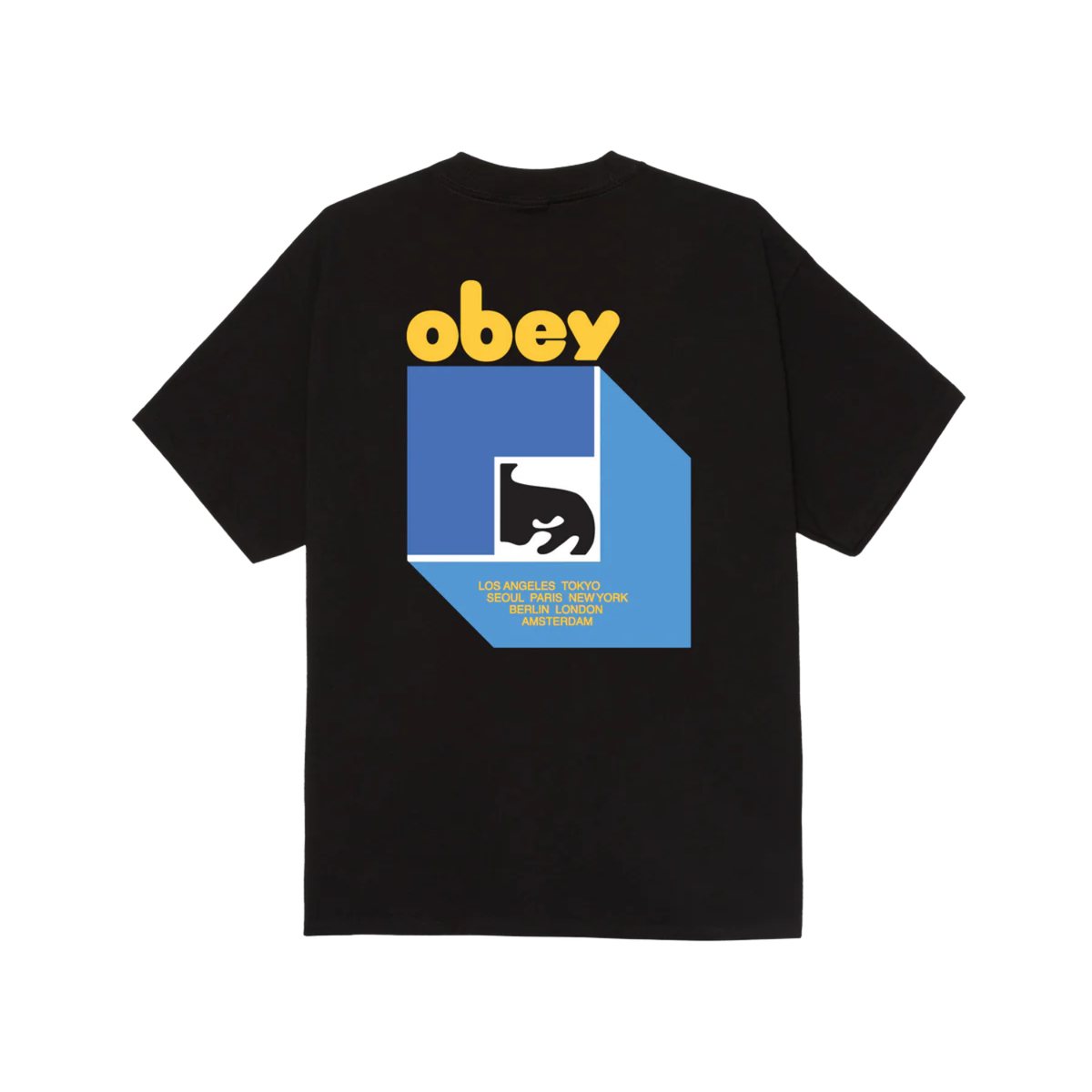Obey Peep Hole Classic T-Shirt Black