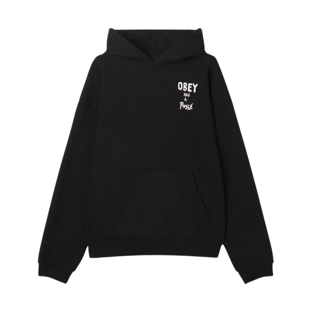 Obey Posse Extra Heavy Hood Fleece - Black