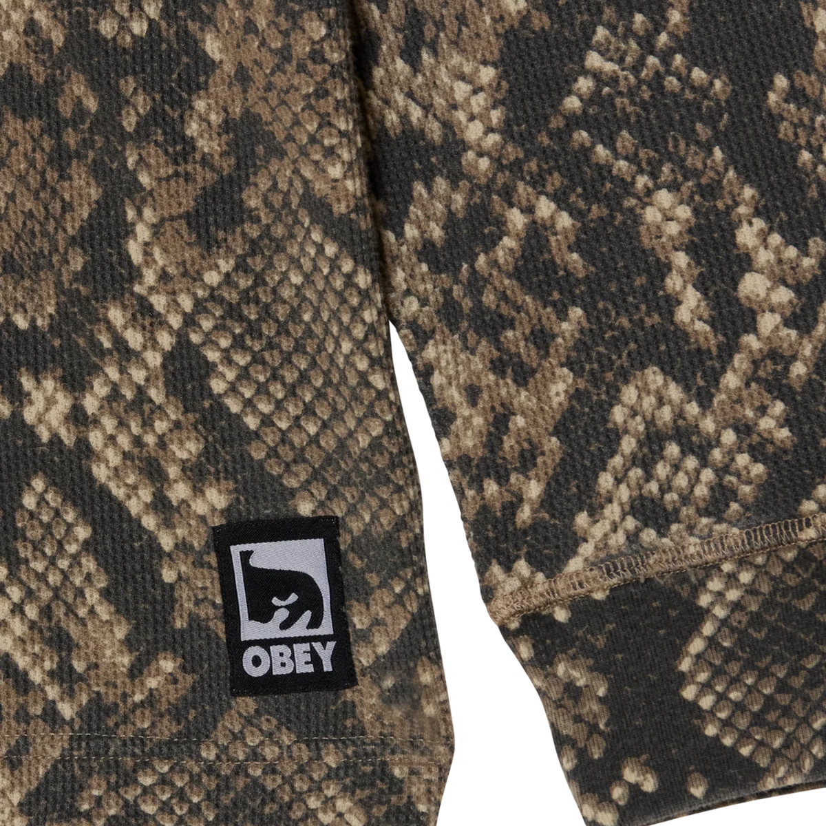 Obey Post Thermal LS Dusty Vintage Rattle Snake