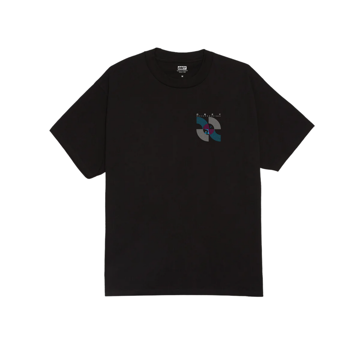 OBEY RECORDS AND TAPES TEE