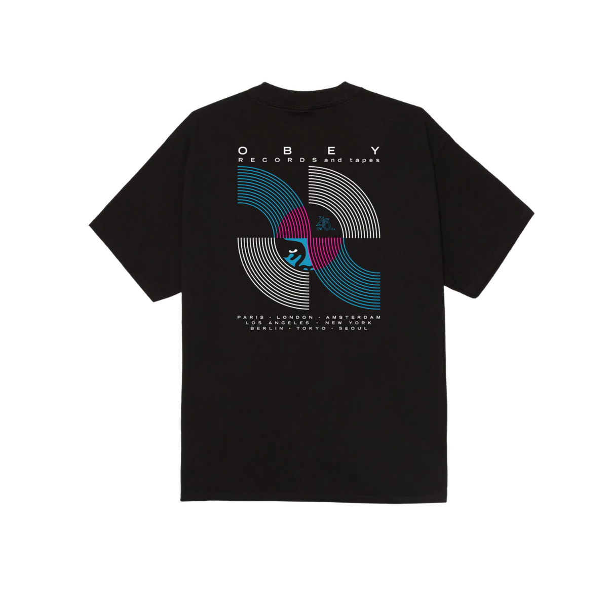OBEY RECORDS AND TAPES TEE