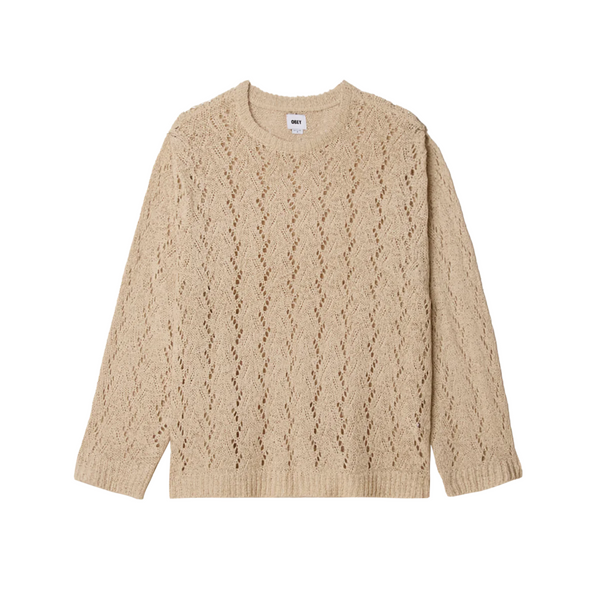 Obey Shimoda Tape Yarn Sweater Natural I Momentum - Momentum Clothing