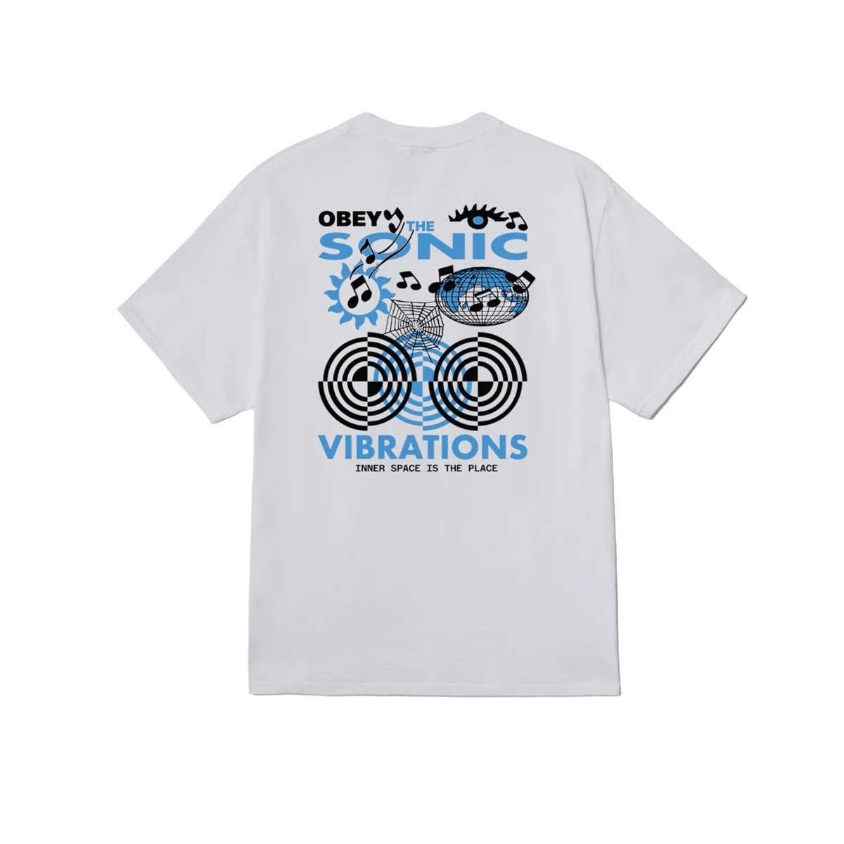 Obey Sonic Vibrations Tee White 