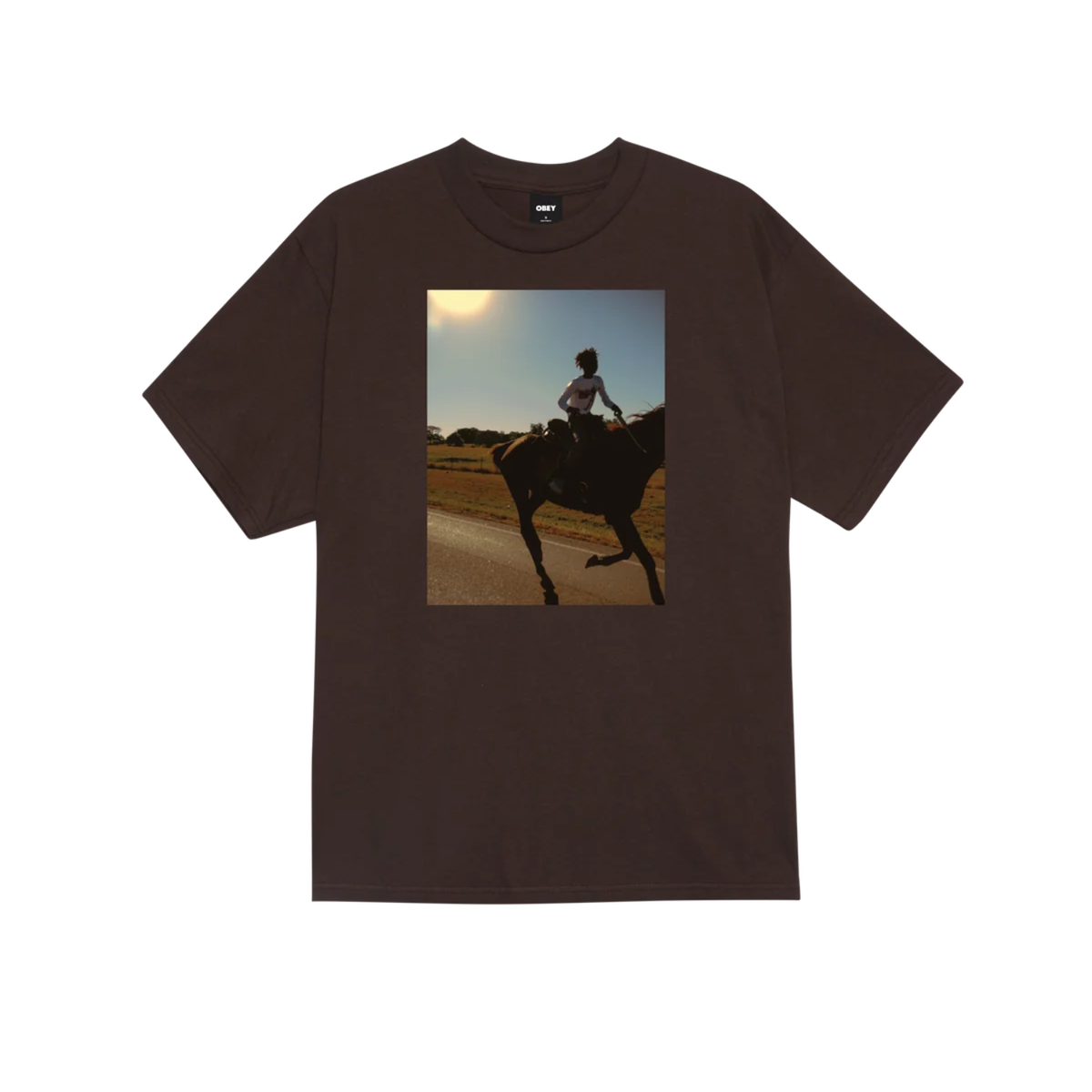 Obey Trail Ride Tee Java Brown