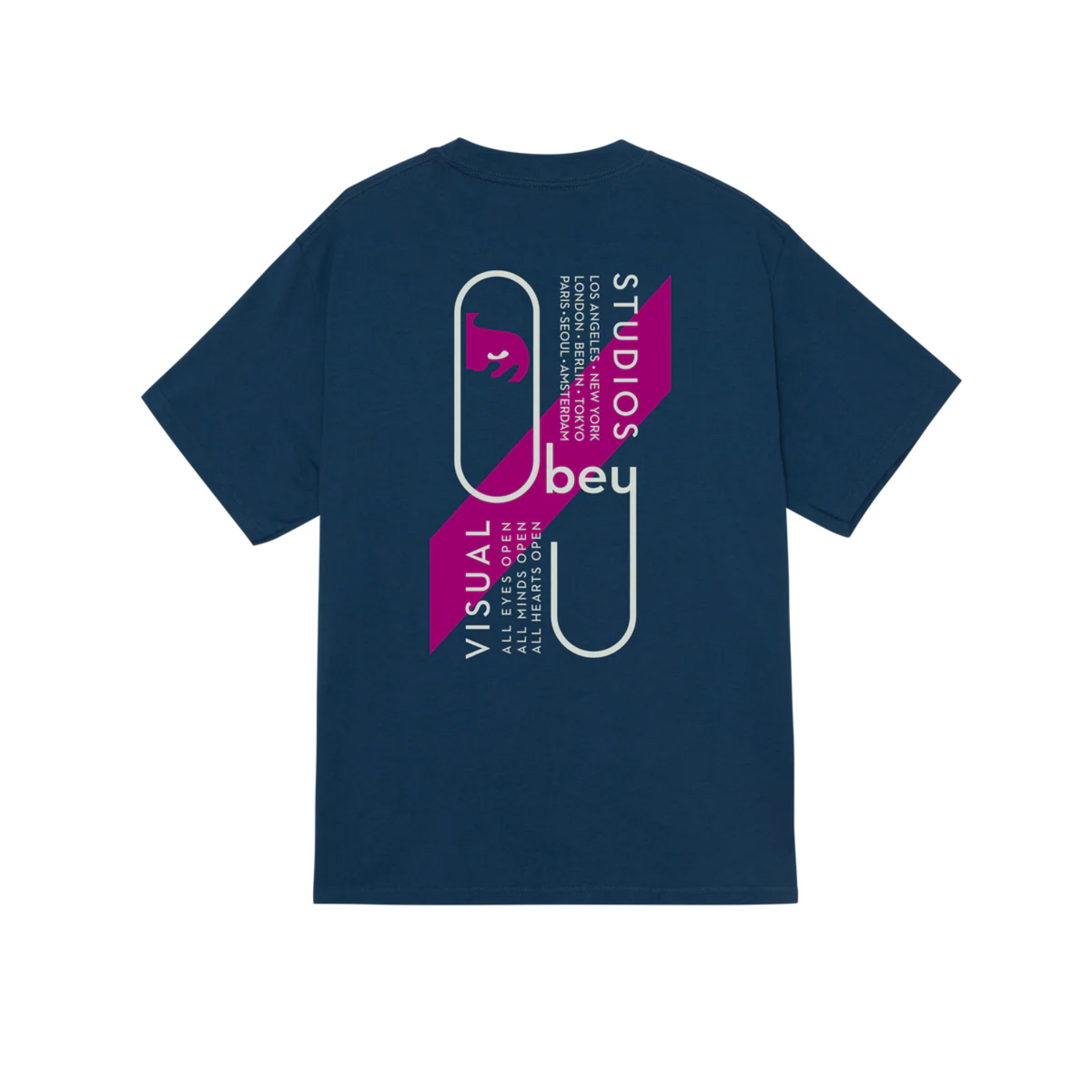 Obey Visual Studios Tee Harbor Blue
