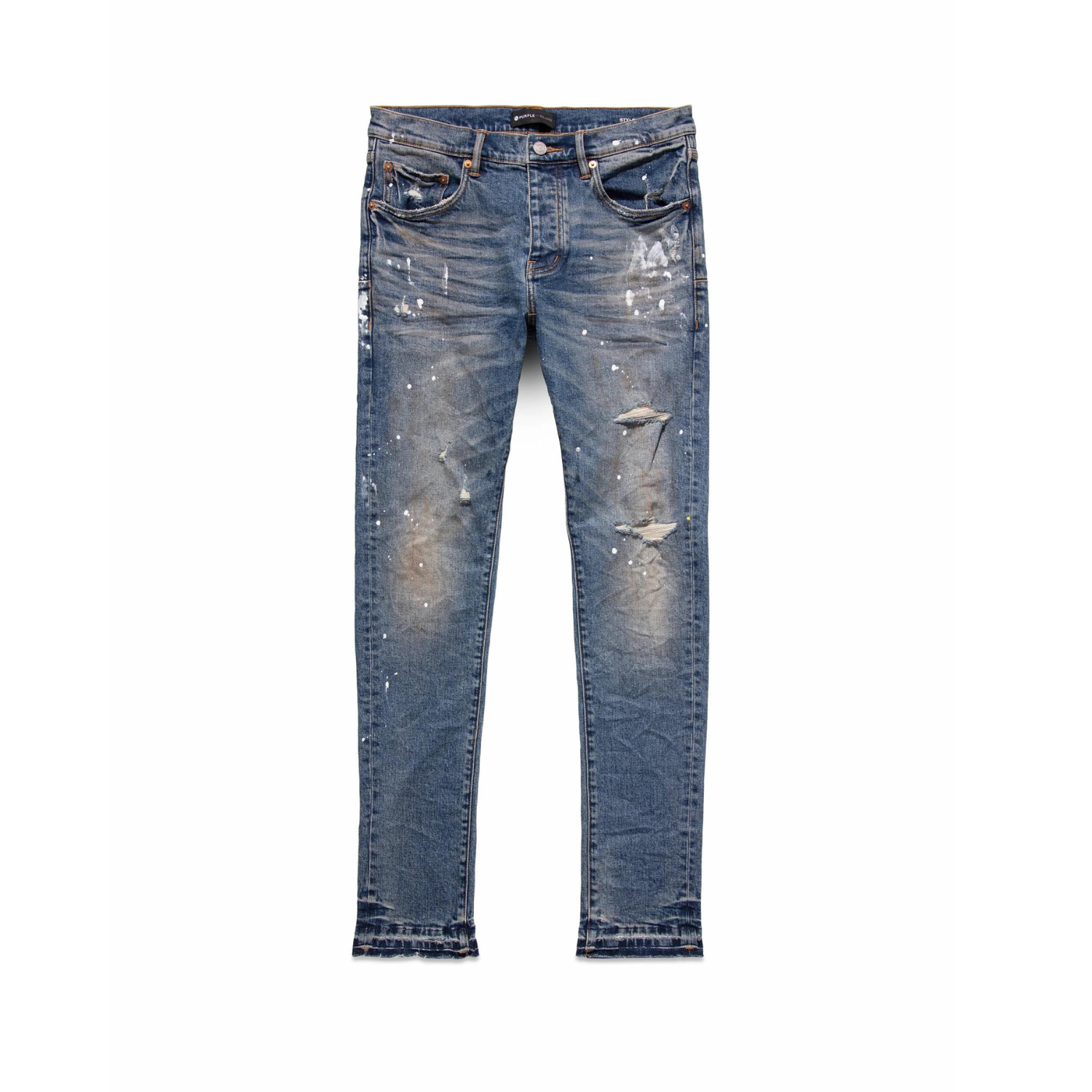 Slim Tapered Denim Jeans - Dirty Vintage