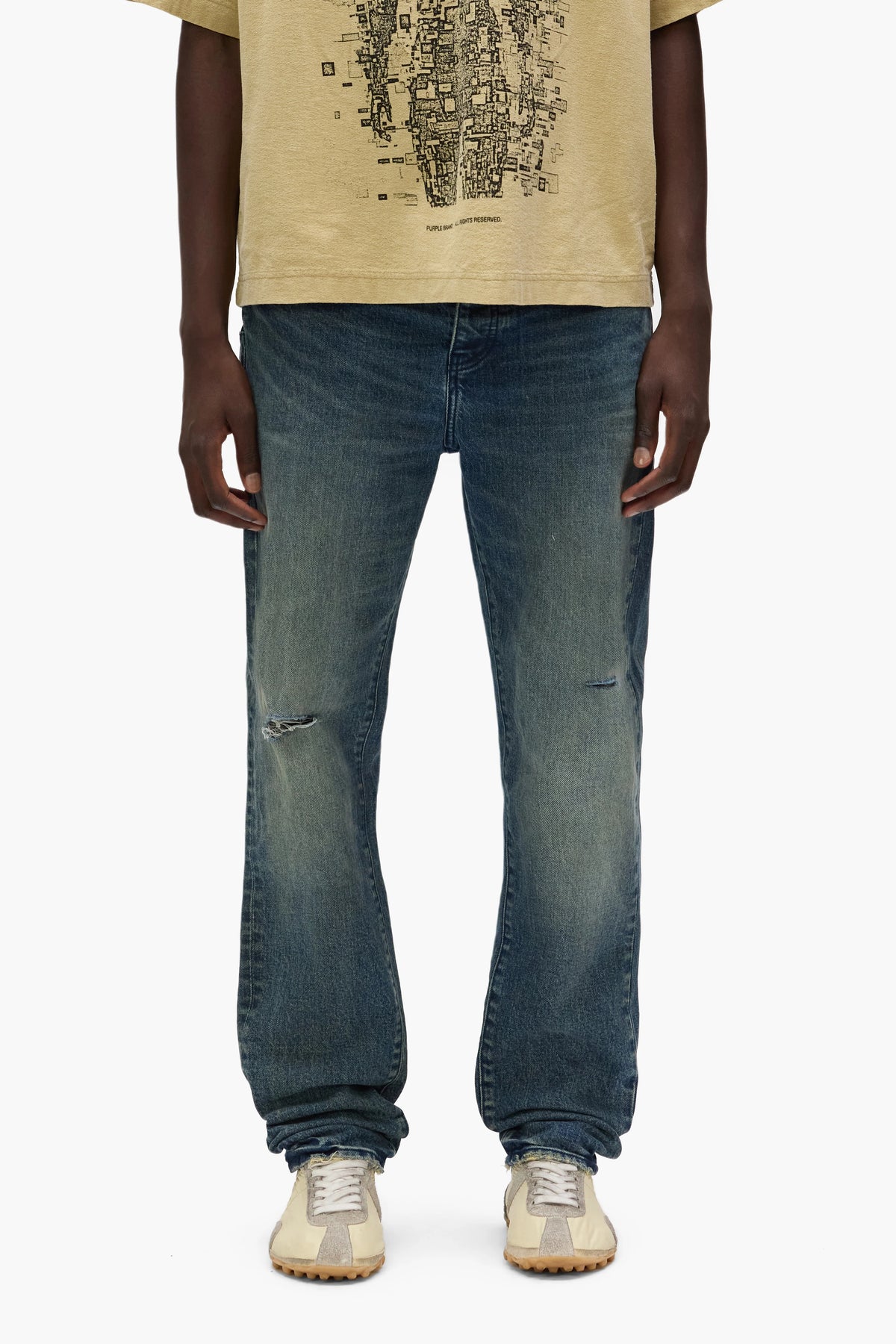 Purple Denim P005 Rough Quartz Dirty Dark Indigo