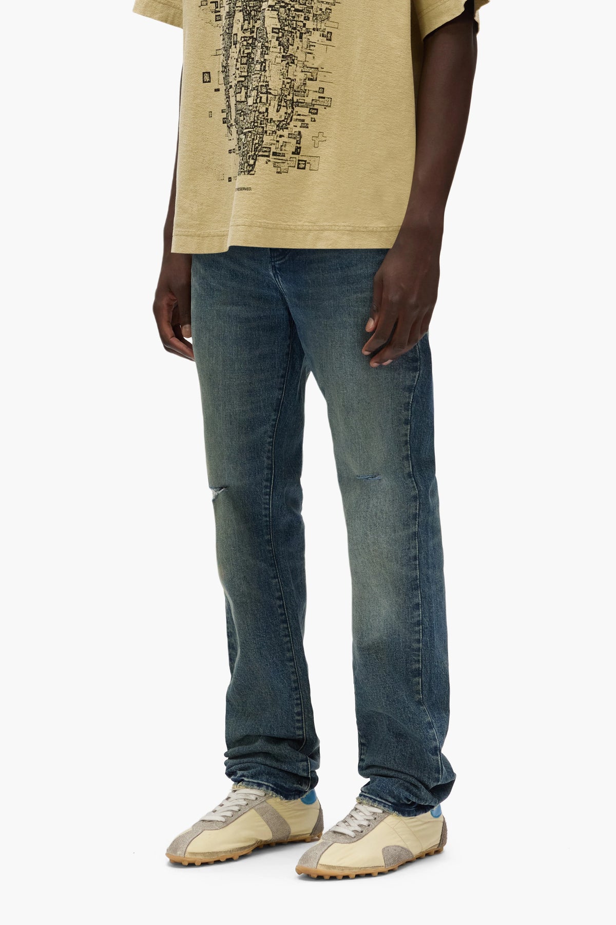 Purple Denim P005 Rough Quartz Dirty Dark Indigo