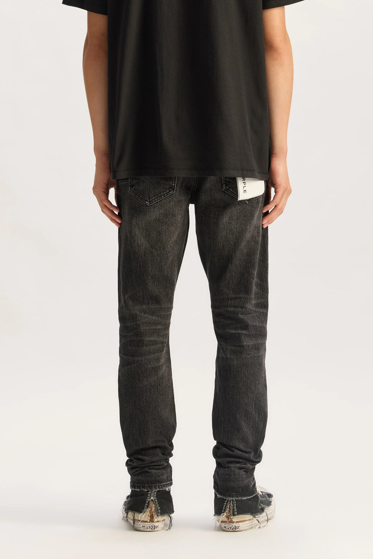 Purple P001 Skinny Indigo Black