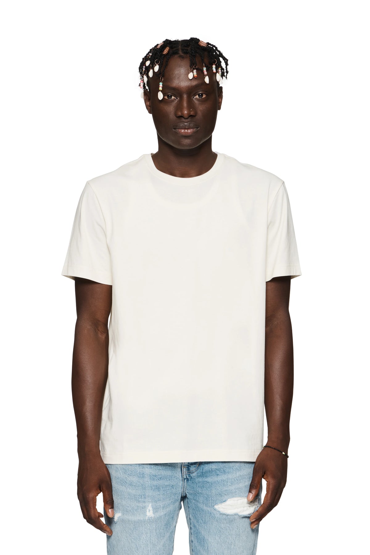 Purple Denim 3 Pack Clean Jersey SS Tee Off White