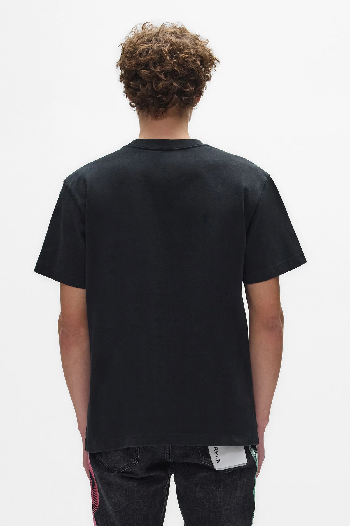 Purple Heavyweight Jersey SS Tee Black Beauty