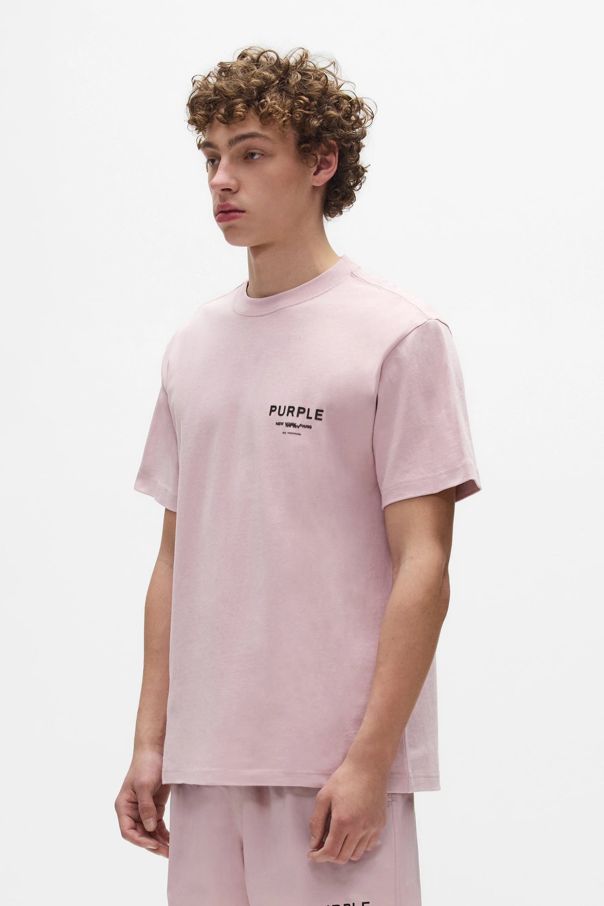 Purple Heavyweight Jersey SS Tee Burnished Lilac