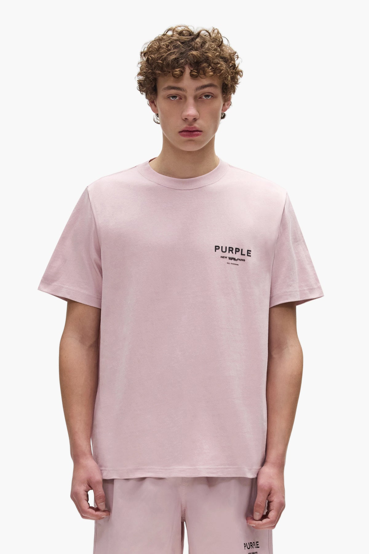 Purple Heavyweight Jersey SS Tee Burnished Lilac