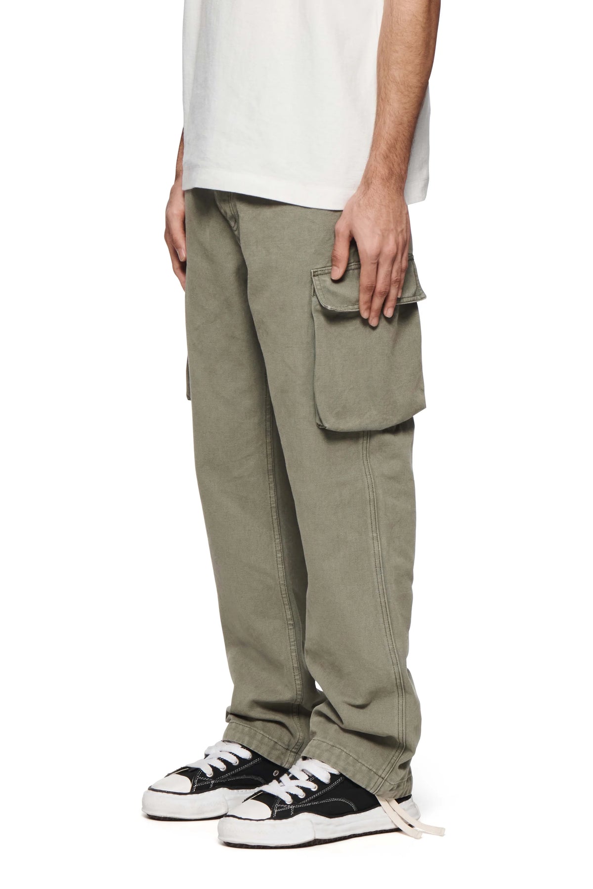 Purple Canvas Cargo Vintage Green