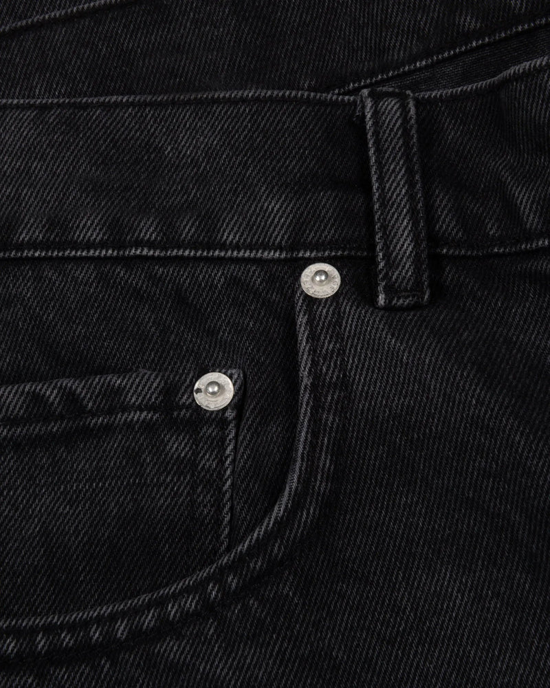 Patta Whiskers Denim Shorts Black Denim