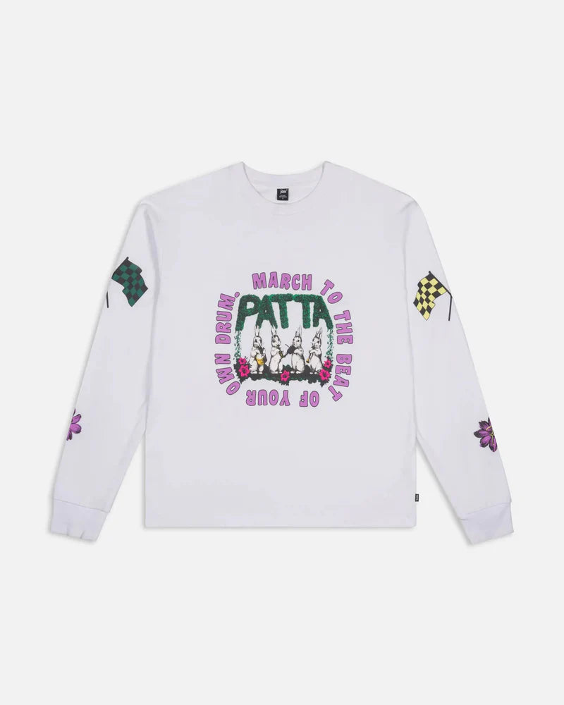 Patta Own Your Own Mind Long Sleeve T-Shirt White