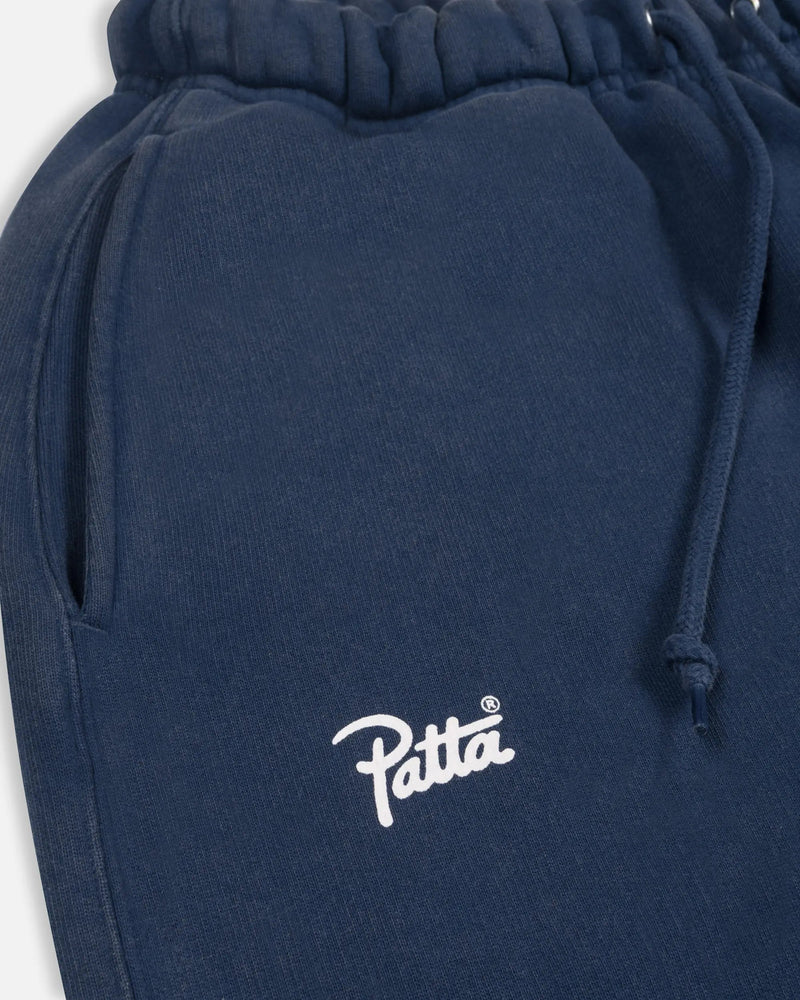 Patta Classic Acid Washed Straight Leg Jogging Pants Estate Blue