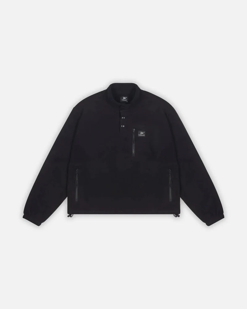 Patta Sherpa Fleece Ovehead Black